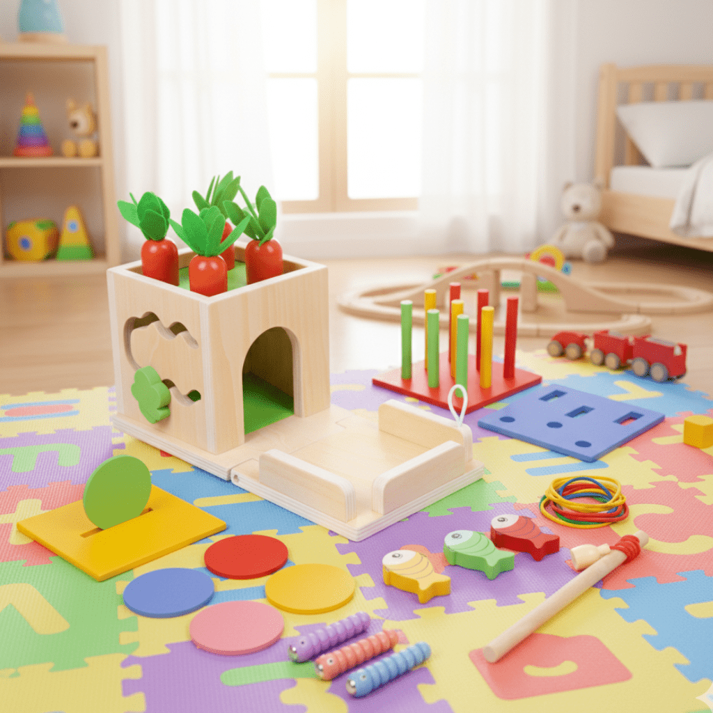 Educatief Speelgoeddoos Voor Baby's Met 8 Activiteiten - Speelgoed 1 Jaar Educatief 0