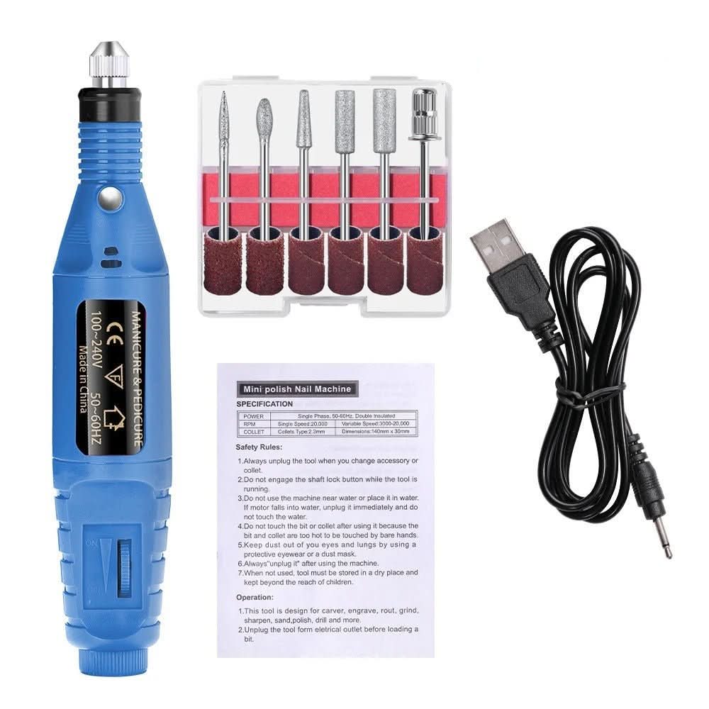 Elektrische Manicure- en Pedicureset 6-in-1 voor Thuisgebruik 7