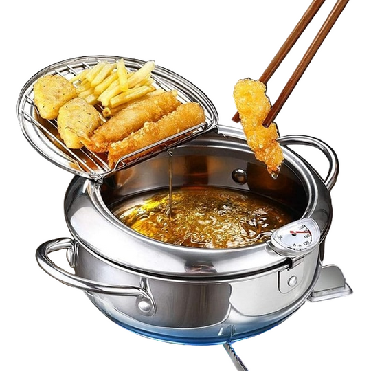 Friteuse Voor Perfect Gefrituurde Maaltijden Met Ingebouwde Thermometer
