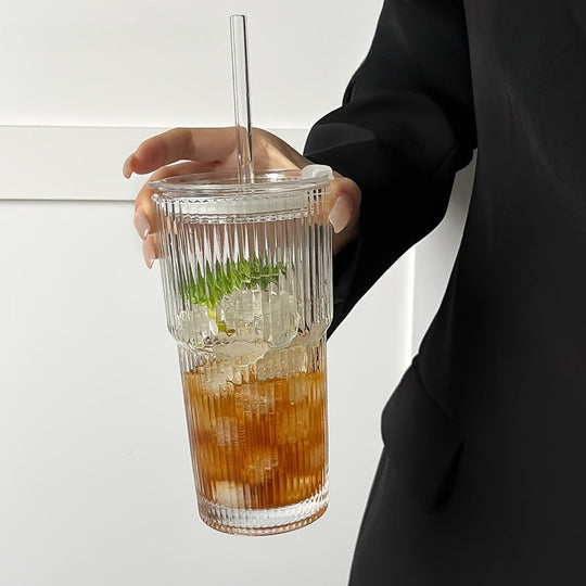 Geïsoleerde Koffiemok met Deksel en Rietje voor Koffie en Thee 3