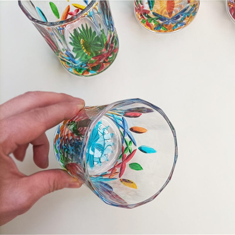 Glazen Muranoglas Drinkbeker Handgeschilderd 3