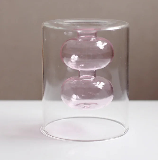 Glazen Vaas Artistiek Scandinavisch Design voor Interieurdecoratie 9