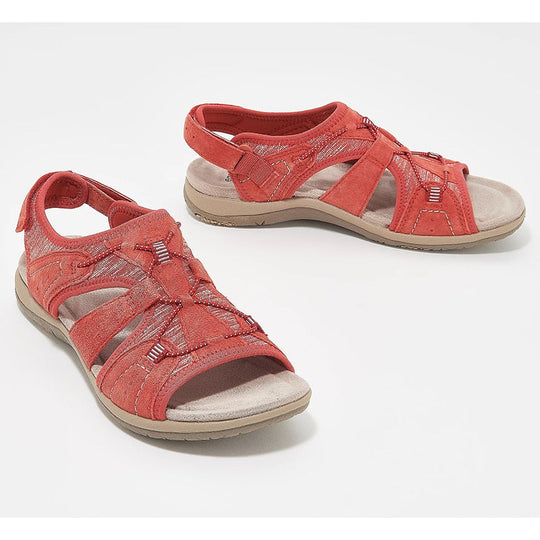 Ronde open teen sandalen