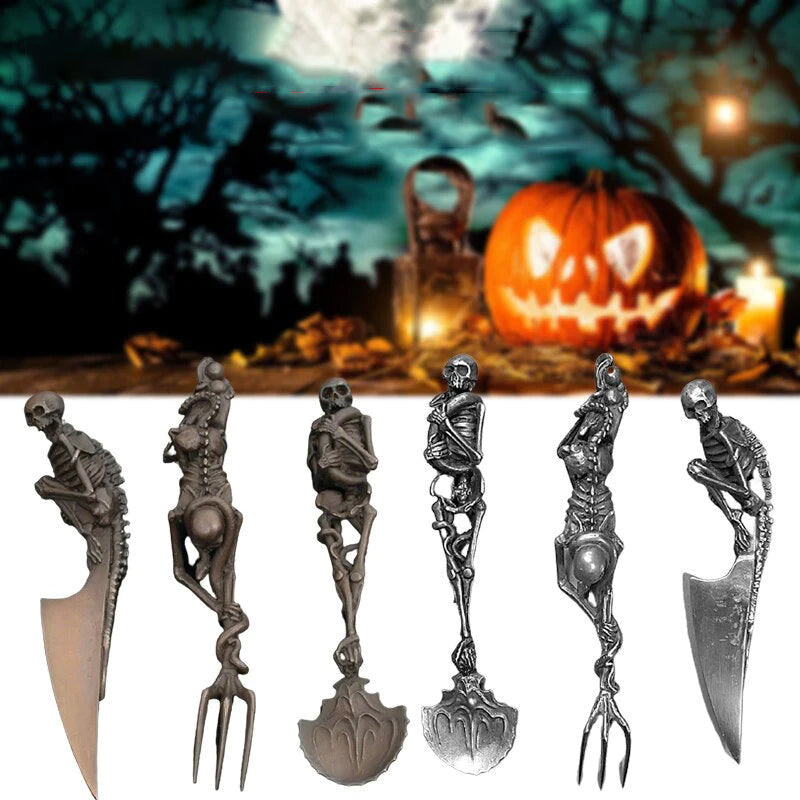 Halloween Bestekset Skelet voor Feestdagen 1