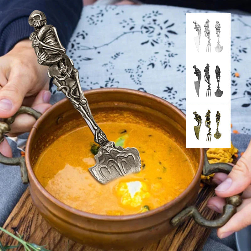 Halloween Bestekset Skelet voor Feestdagen 8