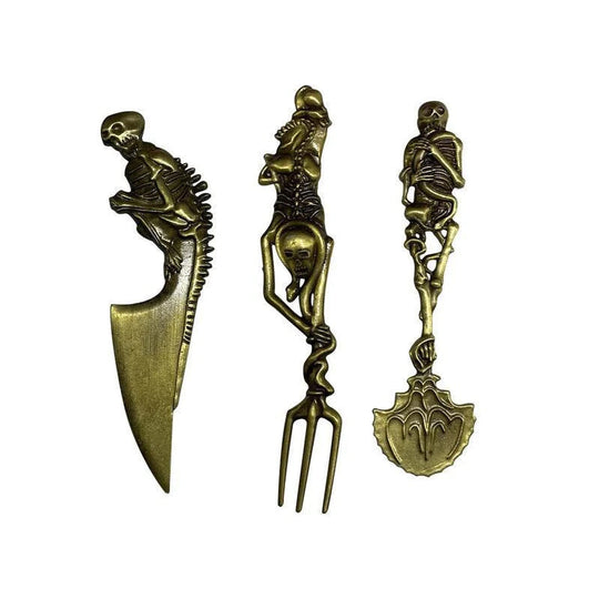 Halloween Bestekset Skelet voor Feestdagen 9