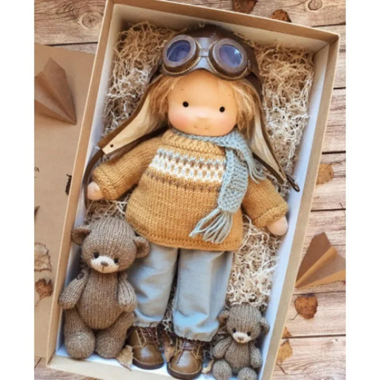 Handgemaakte Pluche Pop voor Kinderen 38