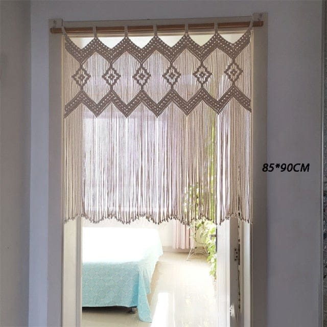Hangende Macramé Draperie voor Thuisdecoratie Minimalistisch Design 0