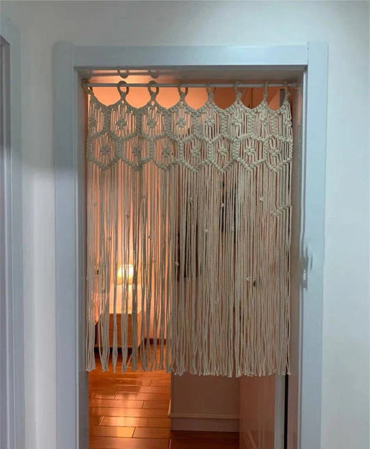 Hangende Macramé Draperie voor Thuisdecoratie Minimalistisch Design 8