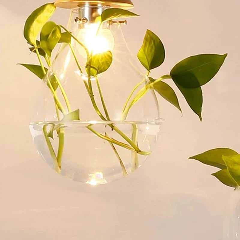 Hangerlamp voor Planten met Glazen Bol 5