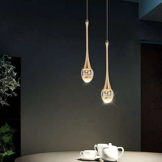 Hanglamp Druppelvormig Glas voor Eettafel en Woonkamer Lamp 2