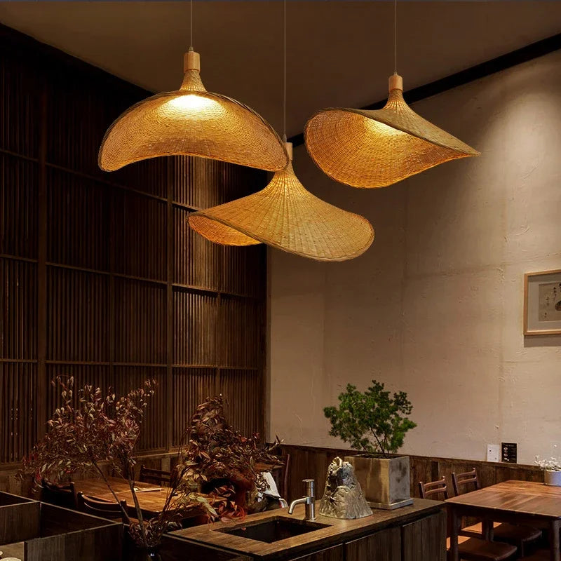 Hanglamp Eettafel Boho Stijl Rotan Woonkamer Slaapkamer Verlichting 4