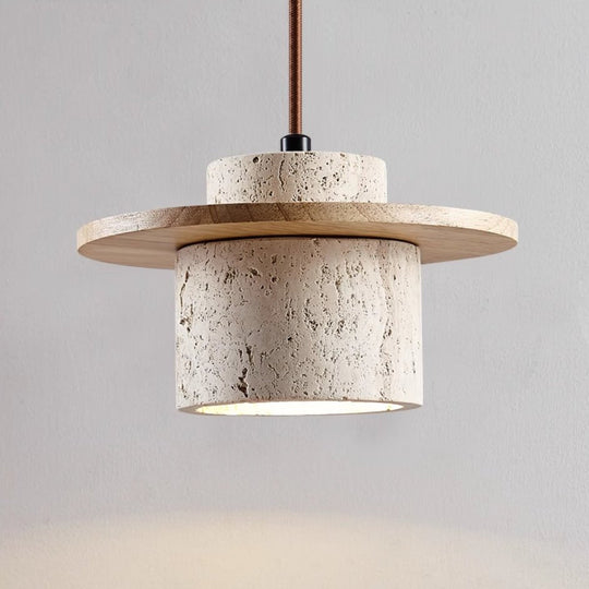 Hanglamp Eettafel Retro Design met Natuurlijke Travertijnsteen voor Woonkamer en Slaapkamer 5