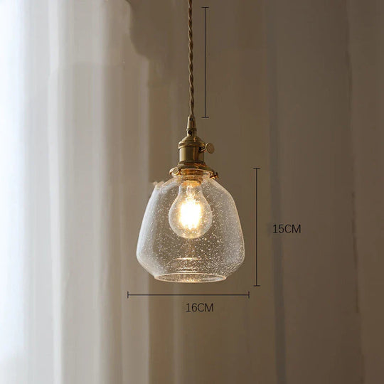 Hanglamp Vintage Stijl met Glazen Design 0