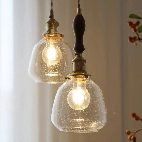Hanglamp Vintage Stijl met Glazen Design 1