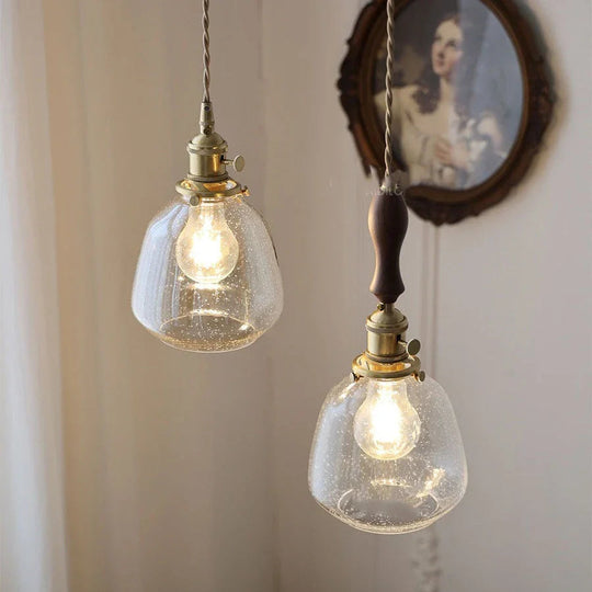 Hanglamp Vintage Stijl met Glazen Design 6