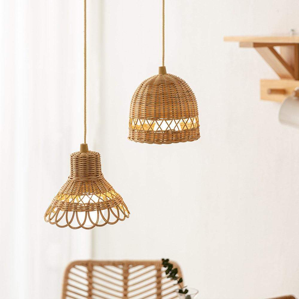 Hanglampenkap Rotan Handgeweven 2