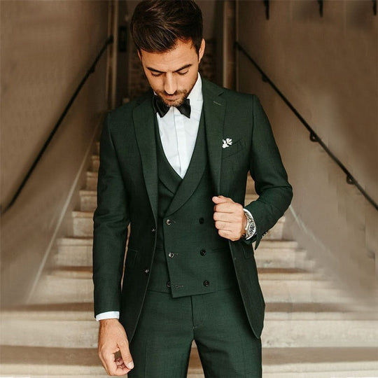 Heren 3-delig Set Blazer, Weste en Broek 2