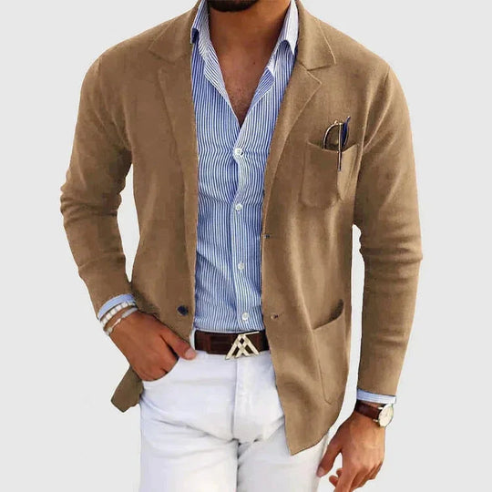 Heren Blazer met Reverskraag in Klassieke Stijl voor Formele en Casual Gelegenheden 3