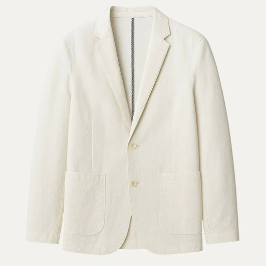Heren Blazer van Linnen in Moderne Snit voor Formele en Casual Gelegenheden 0