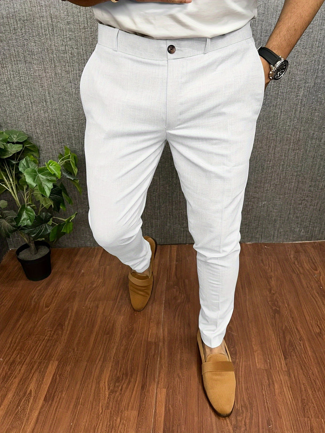 Heren Broeken Stretch Casual Stijl met Praktische Zakken 6