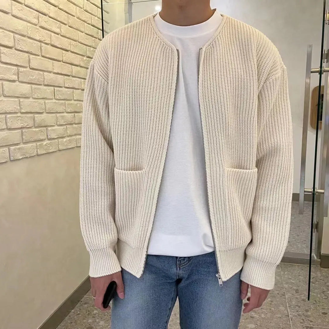 Heren Cardigan Gebreid Trendy Casual Stijl 0
