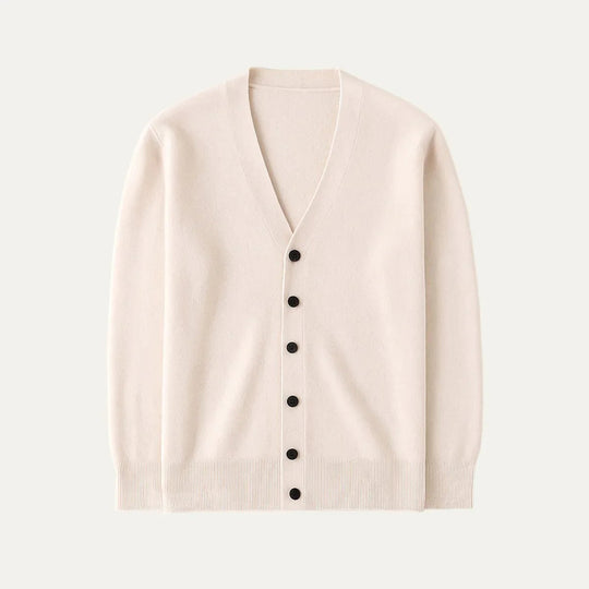 Heren Cardigan van Kasjmier met Knopen 2