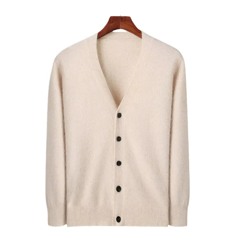 Heren Cardigan van Kasjmier met Knopen 6