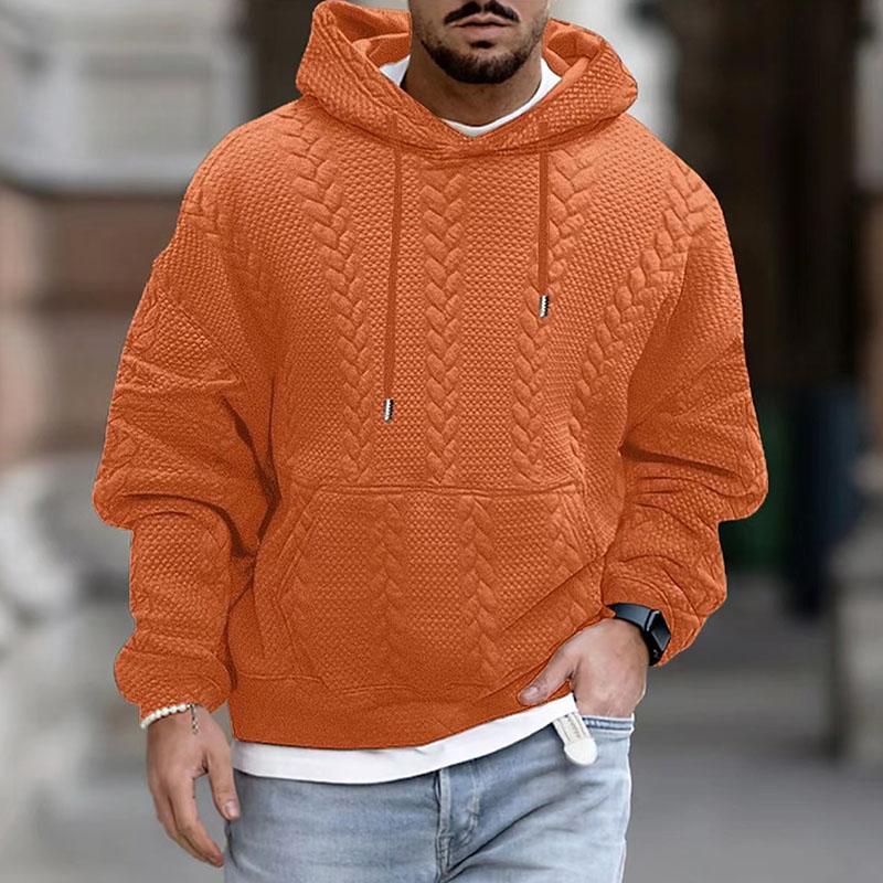 Heren Casual Hoodie met Kangoeroezak en Print 3