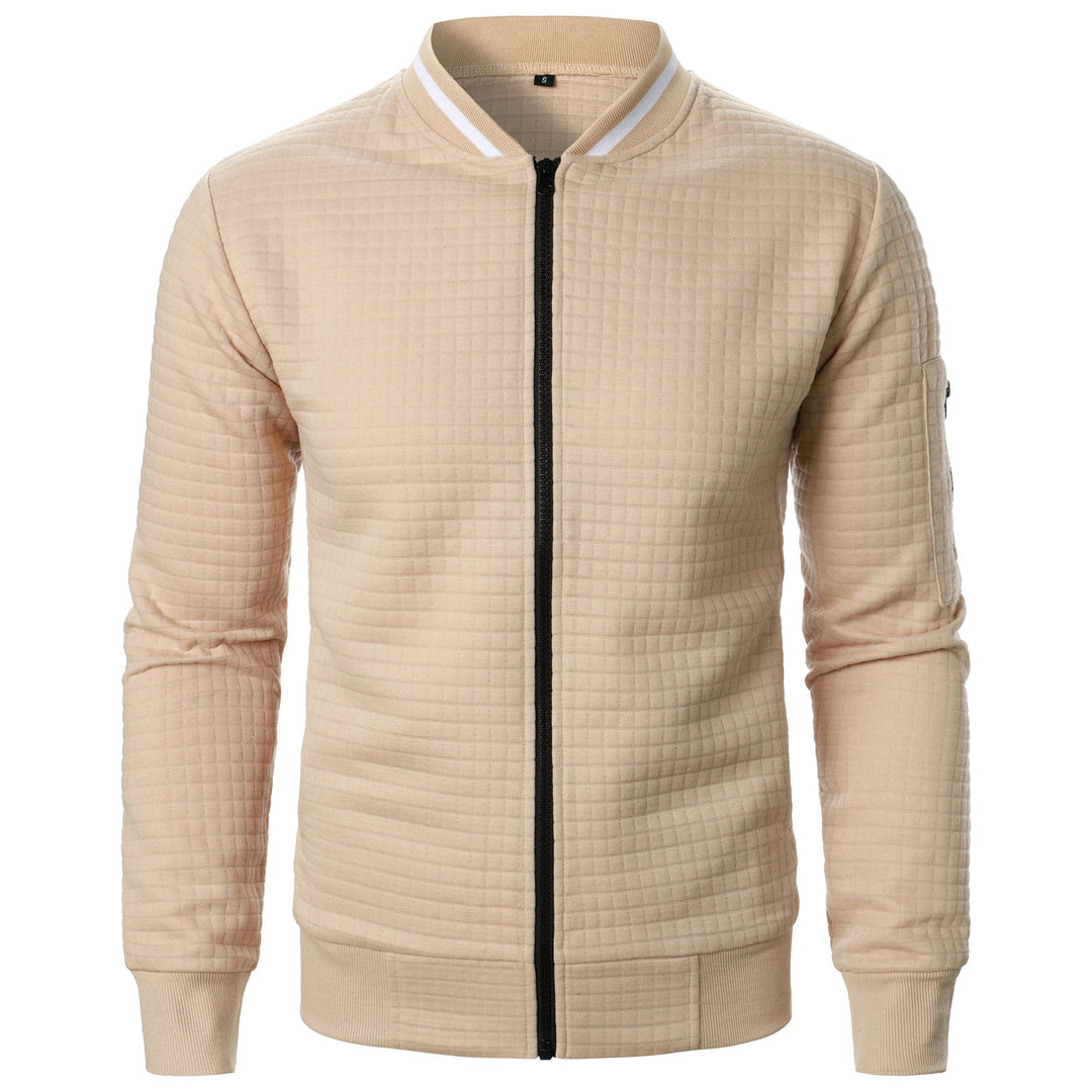 Heren Casual Jack met Staande Kraag en Rits 0