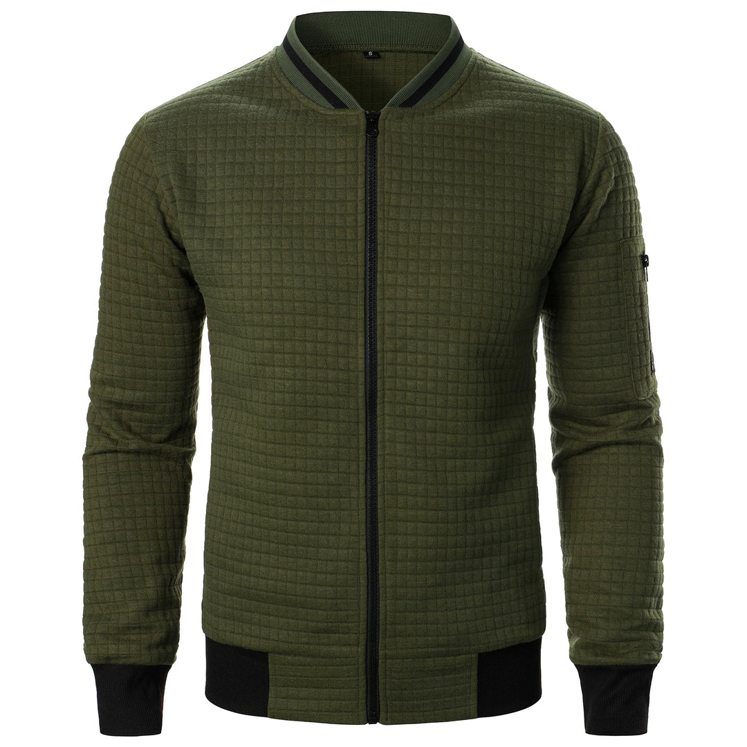 Heren Casual Jack met Staande Kraag en Rits 6