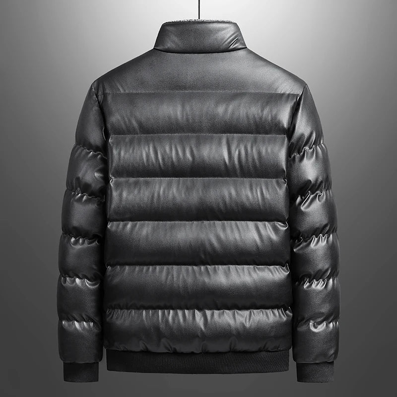 Heren Casual Outdoor Jacket met Grote Zakken en Staande Kraag 2