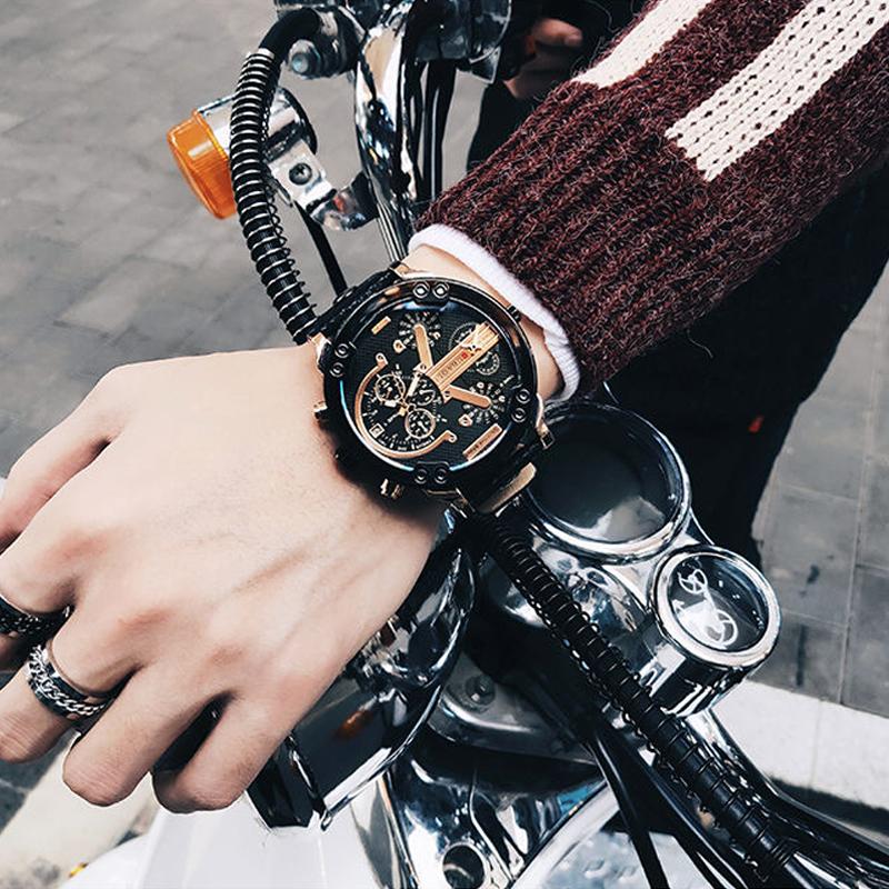 Heren Chronograaf Horloge Met Digitale Wijzerplaat Stijlvol 8