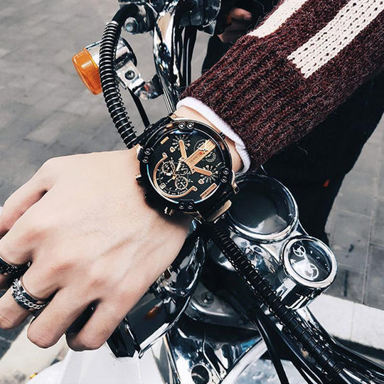 Heren Chronograaf Horloge Met Digitale Wijzerplaat Stijlvol 8