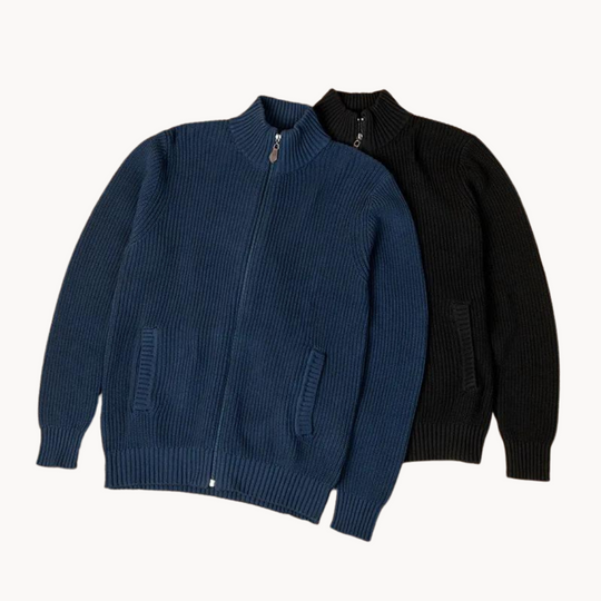 Heren Coltrui Geribbelde Textuur met Zip Nek voor Casual en Formele Gelegenheden 6