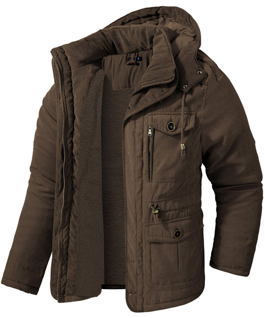 Heren Expedition Jacket Met Verstelbare Taille En Zachte Fleece 5