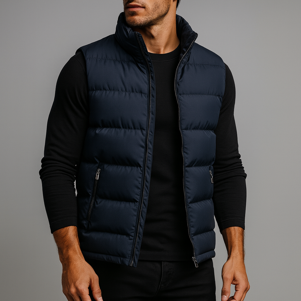 Heren Gewatteerd Vest voor Comfort en Warmte 4