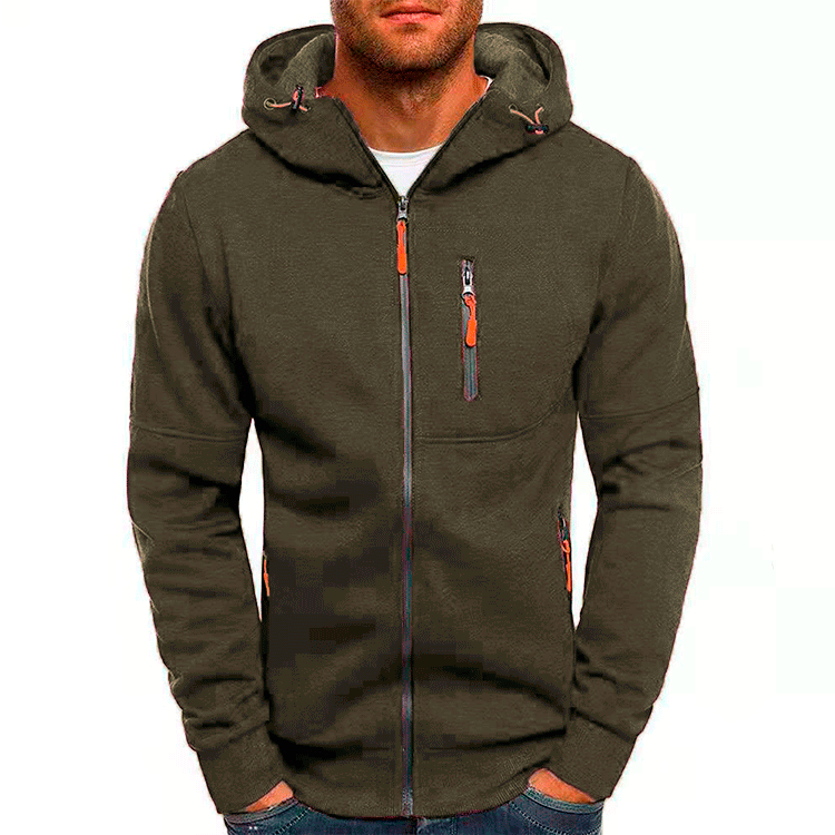 Heren Hoodie Met Cap Fleece Comfortabel Voor Casual Gebruik 0
