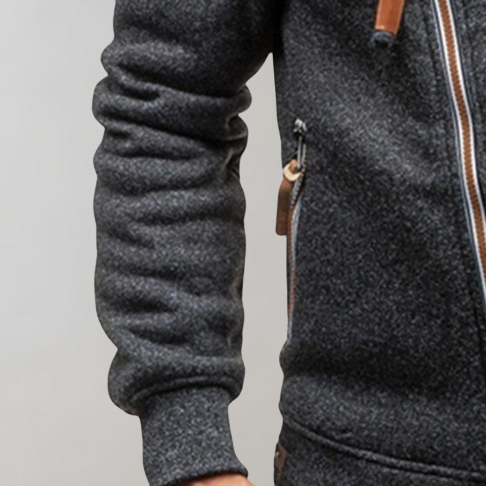 Heren Hoodie met Ritssluiting en Capuchon 2