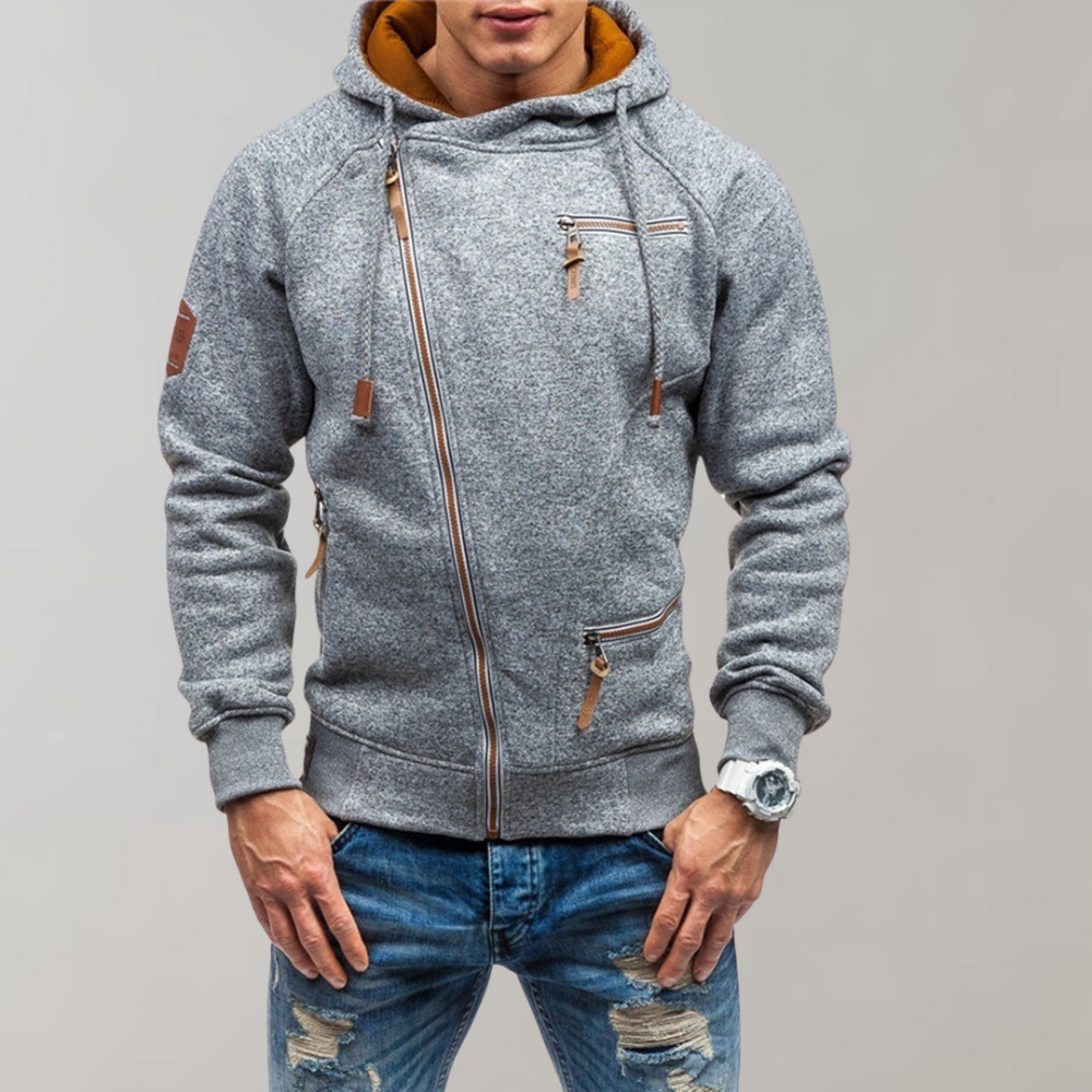 Heren Hoodie met Ritssluiting en Capuchon 3