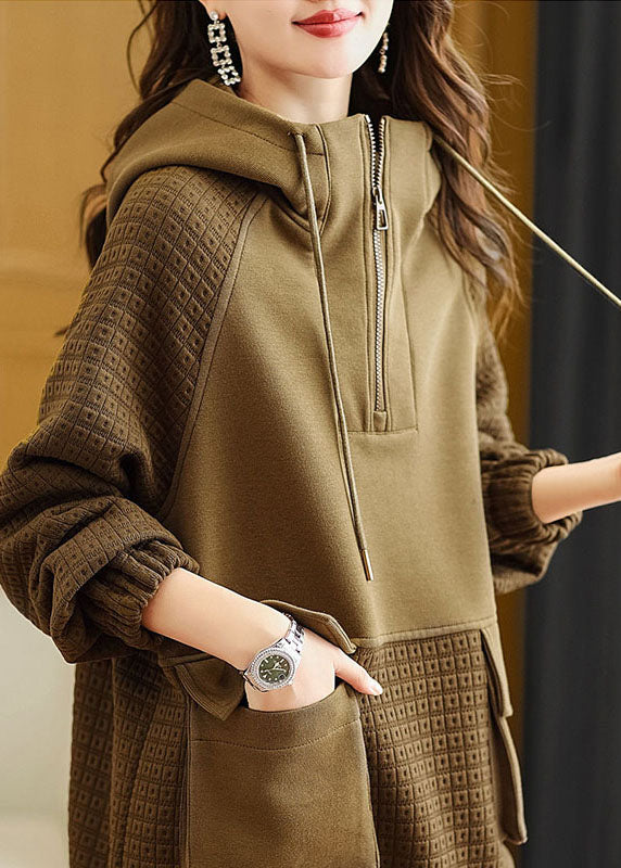 Heren Hoodie met Trekkoord en Patchwork Design 2
