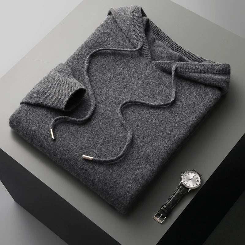 Heren Hoodie van Merinowol voor Comfort en Stijl 11