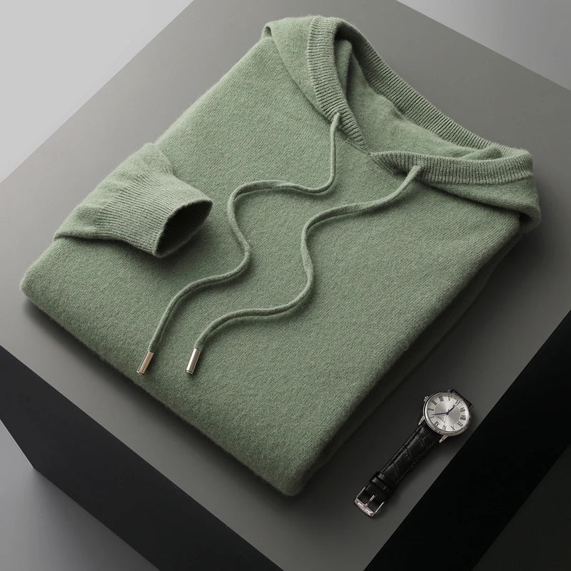 Heren Hoodie van Merinowol voor Comfort en Stijl 9