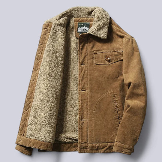 Heren Jas Corduroy Met Padded Binnenvoering Casual Katoen 1