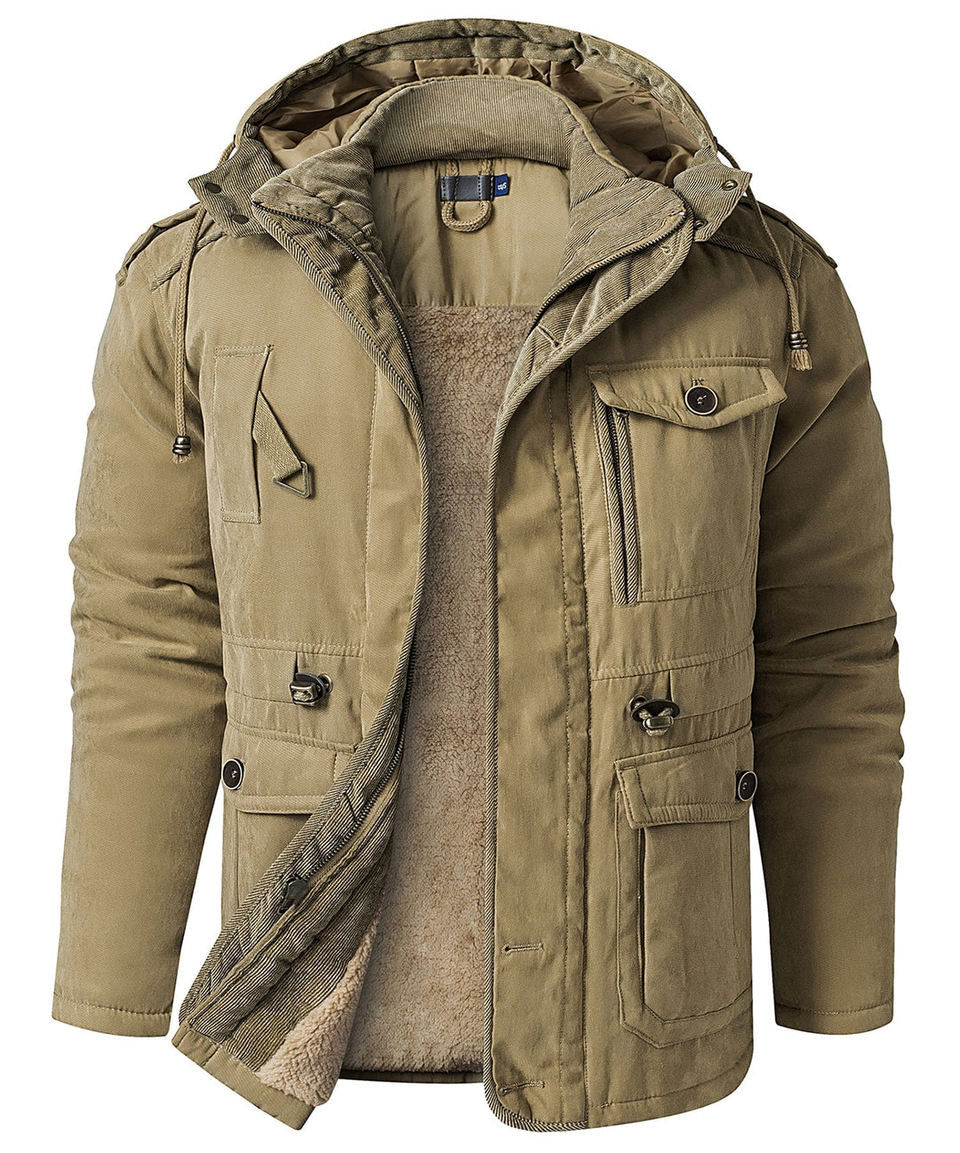 Heren Jas Winter Robuuste Buitenlaag Fleece Binnenvoering 0