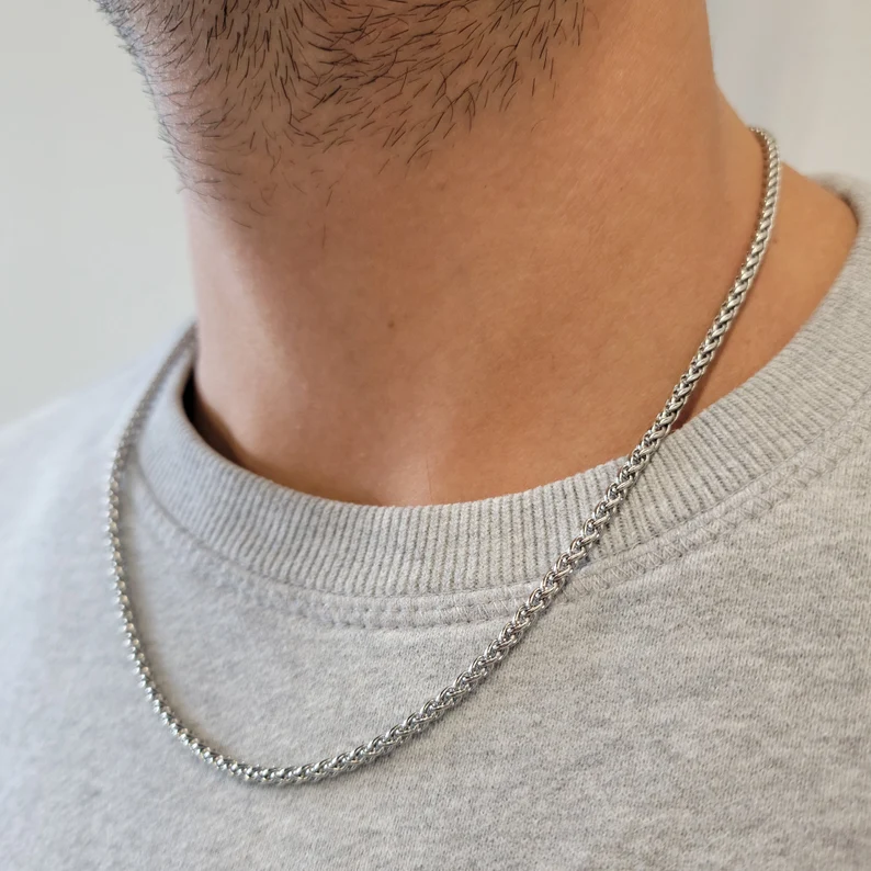 Heren Ketting Robuuste Stijl met Kruisdetail 1