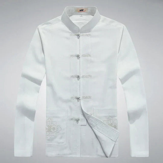 Heren Kleding Set Japanse Stijl met Lange Mouwen en Broek 10