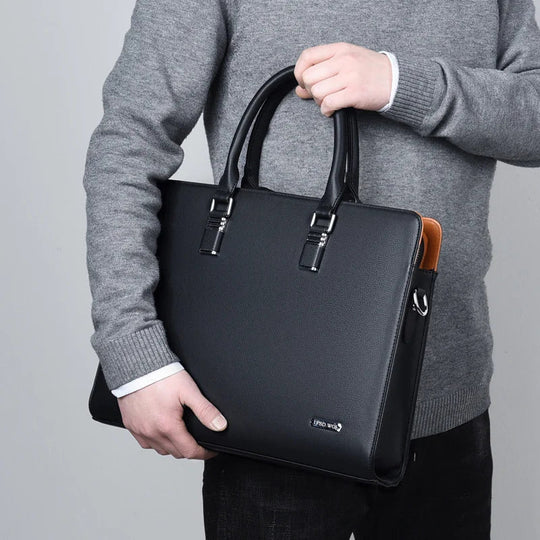 Heren Laptoptas Stijlvol met Ruim Interieur en Verstelbare Schouderband 6