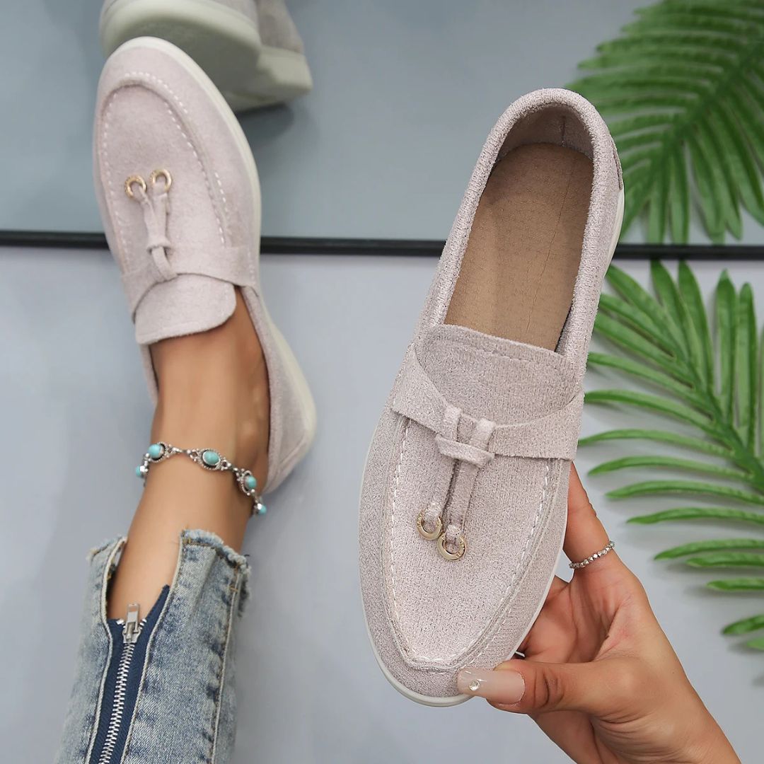 Heren Loafers Suède Casual Zwart 6