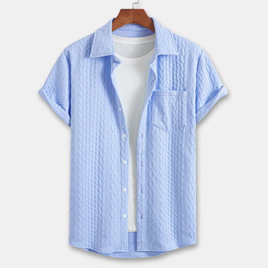 Heren Overhemd Coastal Stijl Gebreid 1